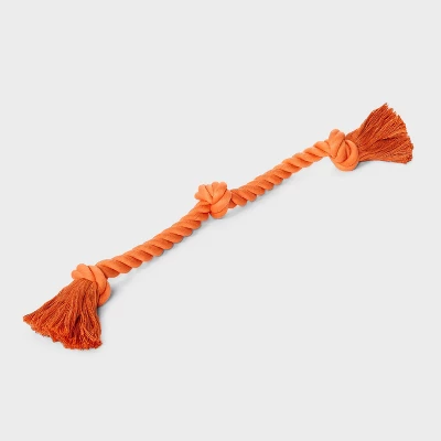 24" Rope Dog Toy - Boots & Barkley™ Orange 2 24" Rope Dog Toy - Boots & Barkley™ Orange - Image 2