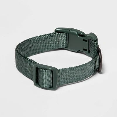 Basic Dog Adjustable Collar With Color Matching Buckle - Boots & Barkley™ 1 Basic Dog Adjustable Collar With Color Matching Buckle - Boots & Barkley™