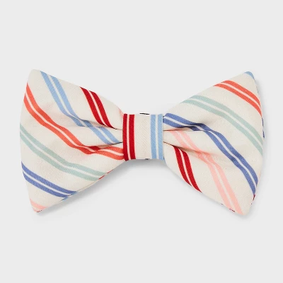 Multistripe Dog And Cat Bowtie - Boots & Barkley™ One Size Fits Most 1 Multistripe Dog And Cat Bowtie - Boots & Barkley™ One Size Fits Most