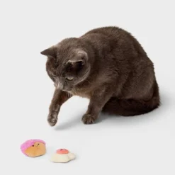 Cookie And Cupcake Dessert Pastry Cat Plush Toy Set - 2pc - Boots & Barkley™