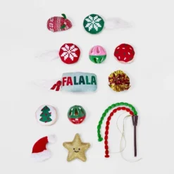 Advent Calendar Cat Ball Plush Toy Set - 12pcs - Boots & Barkley™