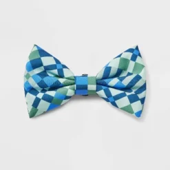 Geo Check Dog Bowtie - Boots & Barkley™ One Size Fits Most