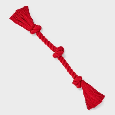 15" Rope Dog Toy - Boots & Barkley™ Red 4 15" Rope Dog Toy - Boots & Barkley™ Red - Image 4