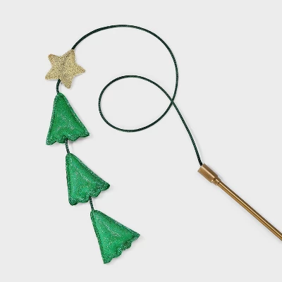 26" Tree Cat Wand Toy - Boots & Barkley™ 2 26" Tree Cat Wand Toy - Boots & Barkley™ - Image 2