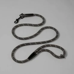 Reflective Rope Dog Leash - Gray - Boots & Barkley™