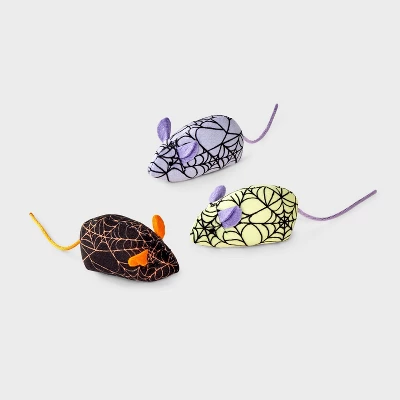 Skitter Mice Cat Plush Toy Set - 3pk - Boots & Barkley™ 2 Skitter Mice Cat Plush Toy Set - 3pk - Boots & Barkley™ - Image 2