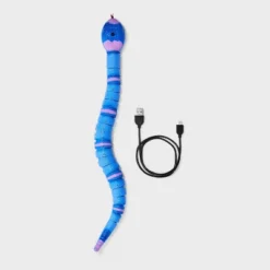 Motion Activated Slithering Snake Cat Mechanical Toy - Boots & Barkley™ Blue -Boots & Barkley GUEST 57afdf68 e741 4ead b955 ac68a4a7d657