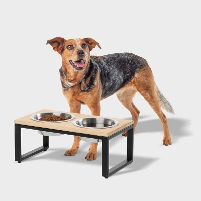 Collapsible Elevated Feeder Double Cat & Dog Bowl - Boots & Barkley™ 1 Collapsible Elevated Feeder Double Cat & Dog Bowl - Boots & Barkley™