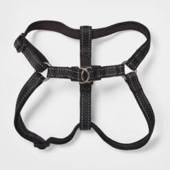 Core Reflective Step In Dog Adjustable Harness - Black - Boots & Barkley™