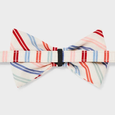 Multistripe Dog And Cat Bowtie - Boots & Barkley™ One Size Fits Most 2 Multistripe Dog And Cat Bowtie - Boots & Barkley™ One Size Fits Most - Image 2