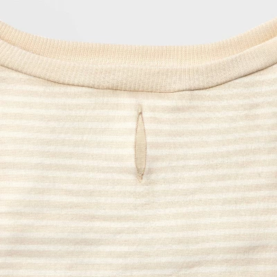 Stripe Lightweight Dog Sweatshirt - Cream - Boots & Barkley™ 3 Stripe Lightweight Dog Sweatshirt - Cream - Boots & Barkley™ - Image 3