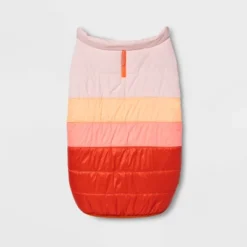 Holiday Dog Puffer Vest - Orange - XL - Boots & Barkley™