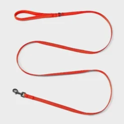 Reflective Comfort Dog And Cat Leash - 72" - Bright Orange - Boots & Barkley™ -Boots & Barkley GUEST 74f31648 f200 4d9f b6cd d3c6d3669f5d