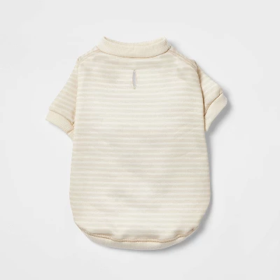 Stripe Lightweight Dog Sweatshirt - Cream - Boots & Barkley™ 1 Stripe Lightweight Dog Sweatshirt - Cream - Boots & Barkley™