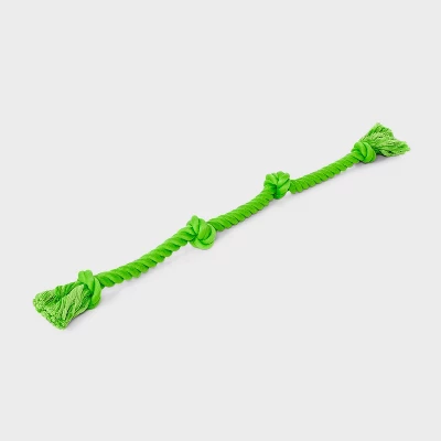 36" Rope Dog Toy - Boots & Barkley™ Green 2 36" Rope Dog Toy - Boots & Barkley™ Green - Image 2
