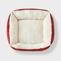 Printed Holiday Bolster Dog Bed - Boots & Barkley™