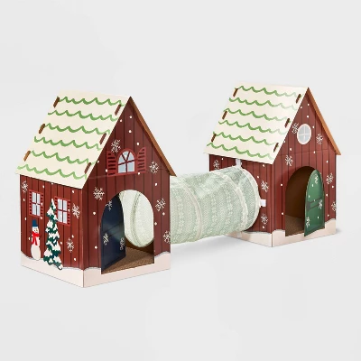 Scratch And Tunnel Cat Pad Toy Set - 3pcs - Boots & Barkley™ 2 Scratch And Tunnel Cat Pad Toy Set - 3pcs - Boots & Barkley™ - Image 2