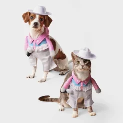Glam Cowboy Dog And Cat Frontal Costume - Boots & Barkley™ Light Pink -Boots & Barkley GUEST 913fabc7 f5a1 43c7 8659 1378b3a95c1e