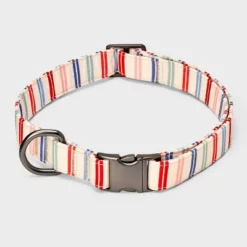 Multi Stripe Fashion Adjustable Length And Reinforced Stitching Dog Collar - Boots & Barkley™ -Boots & Barkley GUEST 930a9482 43d9 427c b32b 44dfd2757248