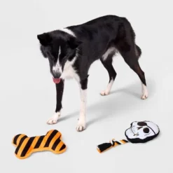Skull And Bone Dog Rope Plush Toy Set - 2pk - Boots & Barkley™ -Boots & Barkley GUEST 9891e700 6b87 4d09 8e4a ad68a76d568b