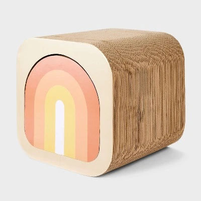 Multipiece Corrugate Cat Scratcher - Assorted Browns - 15" - Boots & Barkley™ 4 Multipiece Corrugate Cat Scratcher - Assorted Browns - 15" - Boots & Barkley™ - Image 4