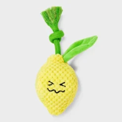 7.5" Lemon Dog Rope Plush Toy - Boots & Barkley™ -Boots & Barkley GUEST b424967f 58b1 4066 8650 cdaff816f8c8