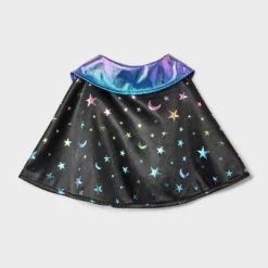 Cape Costume Night Sky Dog And Cat Costume Accessories - Boots & Barkley™ Black