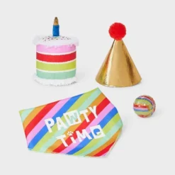 Party Gift Pack Dog Plush Ball Toy Set - 4pc - Boots & Barkley™ -Boots & Barkley GUEST b9bfa21d b8f4 4fe1 9e3a 17cbc5b37a58