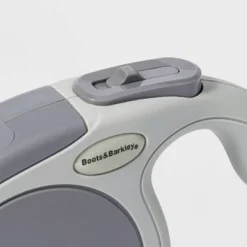 Reflective Retractable Dog Leash - Gray - Boots & Barkley™