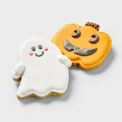 Halloween Cinnamon Flavor Hand Decorated Cookie Crunchy Dog Treat - Boots & Barkley™ 4.2oz/2ct