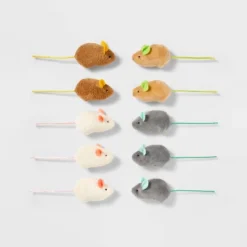 Mouse Multipack Cat Toy Set - 10pk - Boots & Barkley™ -Boots & Barkley GUEST c3a467f3 16fd 4be1 94f9 47b744f307f6