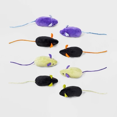 Skitter Mice Cat Plush Toy Set - 8pk - Boots & Barkley™ 2 Skitter Mice Cat Plush Toy Set - 8pk - Boots & Barkley™ - Image 2