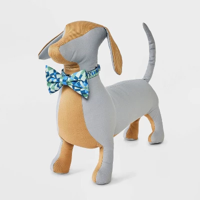 Geo Check Dog Bowtie - Boots & Barkley™ One Size Fits Most 3 Geo Check Dog Bowtie - Boots & Barkley™ One Size Fits Most - Image 3