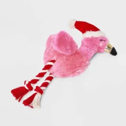 10.5" Flamingo Dog Rope Plush Toy - Boots & Barkley™