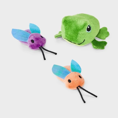 Baby Toad And Moths Cat Plush Toy Set - 3pc - Boots & Barkley™ 2 Baby Toad And Moths Cat Plush Toy Set - 3pc - Boots & Barkley™ - Image 2
