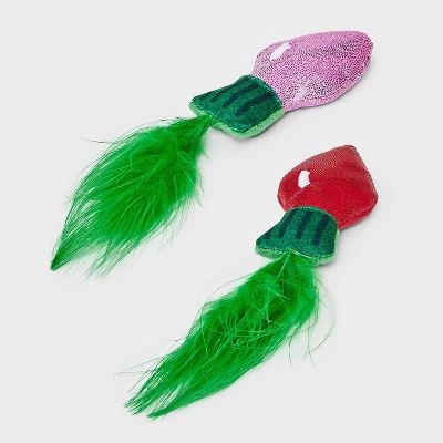 Lights Cat Plush Toy Set - 2pcs - Boots & Barkley™ 2 Lights Cat Plush Toy Set - 2pcs - Boots & Barkley™ - Image 2