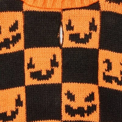 Pumpkin Faces Dog And Cat Sweater - Boots & Barkley™ 3 Pumpkin Faces Dog And Cat Sweater - Boots & Barkley™ - Image 3