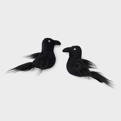 Ravens Cat Plush Toy Set - 2pk - Boots & Barkley™ 3 Ravens Cat Plush Toy Set - 2pk - Boots & Barkley™ - Image 3