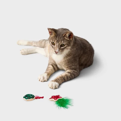 Jolly Cookies Cat Plush Toy Set - 2pcs - Boots & Barkley™ 1 Jolly Cookies Cat Plush Toy Set - 2pcs - Boots & Barkley™