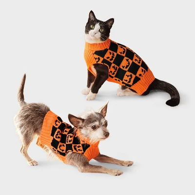 Pumpkin Faces Dog And Cat Sweater - Boots & Barkley™ 7 Pumpkin Faces Dog And Cat Sweater - Boots & Barkley™ - Image 7