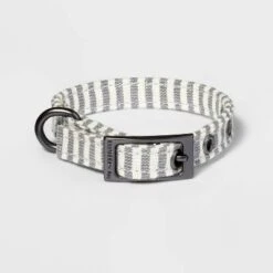Striped Fashion Dog Collar With Pin Buckle - Boots & Barkley™ -Boots & Barkley GUEST e50f743c 7b7a 472f b0a6 90b566c4feb8