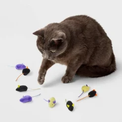Skitter Mice Cat Plush Toy Set - 8pk - Boots & Barkley™