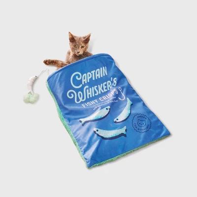 Captain Whiskers Fish Crisps Crinkle Bag Cat Plush Toy - Boots & Barkley™ 1 Captain Whiskers Fish Crisps Crinkle Bag Cat Plush Toy - Boots & Barkley™