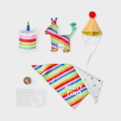 Party Milestone Gift Pack Dog Ball Toy Set - 6pc - Boots & Barkley™