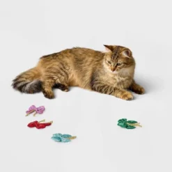 Bows Cat Plush Toy Set - 4pcs - Boots & Barkley™